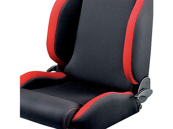 Front Outer Seat R100 Black/Red (single) - DA7305 - Sparco