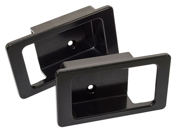 Door Lever Surround Pair Black Aluminium - DA8953 - Britpart