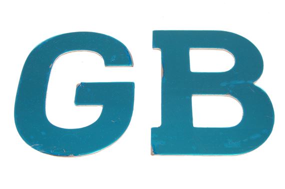 GB Badge - Brushed Aluminium - Self Adhesive - DAM100690MMM - Genuine MG Rover