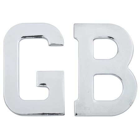 GB Badge Stainless Steel Self-Adhesive - DAM100690MMMP - Mountney