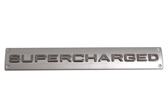 Badge - Chrome and Matt Silver - Supercharged - DAM500350MCJ - Genuine