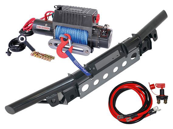 Winch Kit Tube Bumper & DB12000i Winch - DB1321R - Britpart