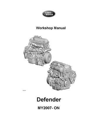 Service Manual - Defender 2.4L Dura-rq Tdci - 2007-2011 - DEFE07WKSMGR - OTP