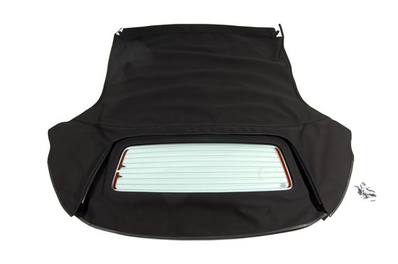 Mohair Sportster Hood Cover - Zip Out Heated Rear Window - Black - DSD500010PMAMHK - Aftermarket