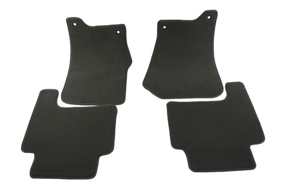 Carpet Footwell Mat Set - RHD - without Badge - Mid Grey - Bearmach BMBA4351