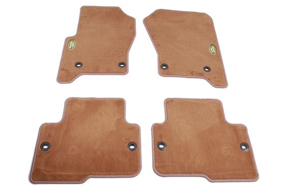 Carpet Mat Set (Front & Rear 4 pc) w/o chrome strip Beige LHD - EAH500081SUC - Genuine