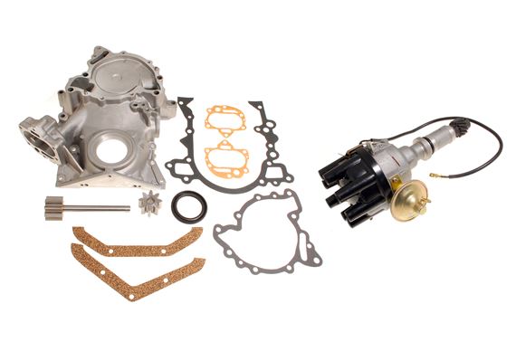 Timing Cover Conversion Kit Including Uprated Oil Pump Gears & Distributor - ERC418CONV