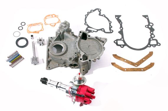 Timing Cover Conversion Kit Including Uprated Oil Pump Gears & Mallory Distributor - ERC418CONVUR