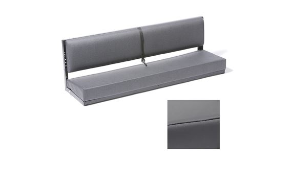 Bench Seat 3 Man Dark Grey Vinyl - EXT006DGV - Exmoor
