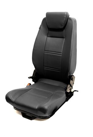 2nd Row Premium High Back Centre Black Leather - EXT0103CBL - Exmoor