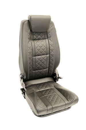 2nd Row Premium High Back Centre Diamond XS Black Leather - EXT0103CDXSBL - Exmoor