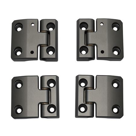 Defender Front Door Hinge Set Gun Metal Grey - EXT014146 - Exmoor