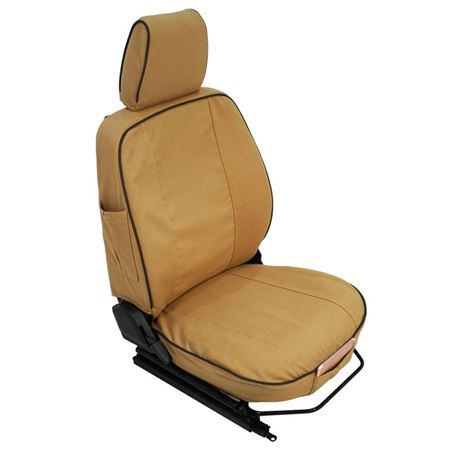Canvas Seat Covers Front Sand (pair) - EXT0191 - Exmoor