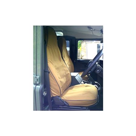 Canvas Seat Covers Front Premium Seat Sand (pair) - EXT01967 - Exmoor