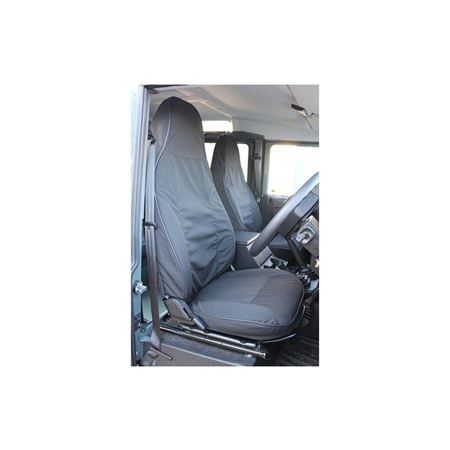 Canvas Seat Covers Front Premium Seat Black (pair) - EXT01969 - Exmoor