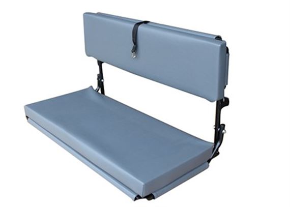 Bench Seat 2 Man Wolf Mod Dark Grey Vinyl - EXT057DGV - Exmoor