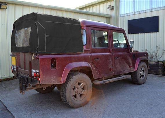 Crew Cab Hood Black Canvas - EXT2109BC - Exmoor