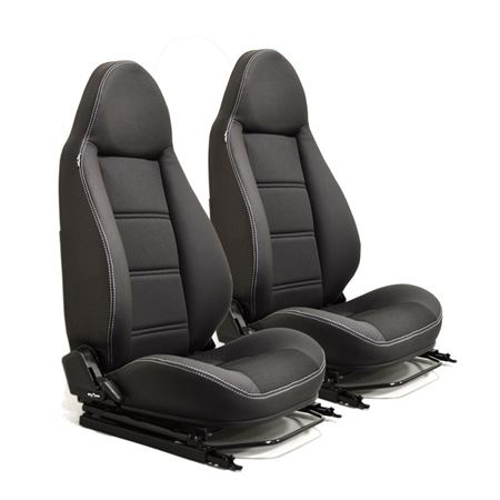 Modular Seats Pair XS Black Rack Leather - EXT301XSBR - Exmoor