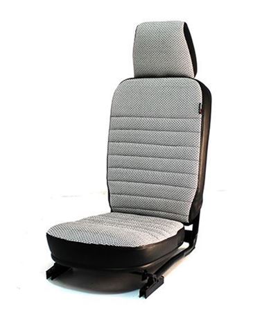 Front Centre Seat Inc Headrest Dark Grey Vinyl - EXT326DGV - Exmoor