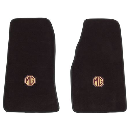 Carpet Mat Set Ultra Plush Black MG Logo - GAC1066X