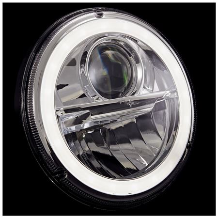 Headlamp 7" LED Black (pair) RHD - GAC1905W - Wipac