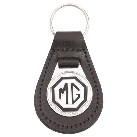 Key Ring - MG Octagon Black/Chrome - GAC4037BLC