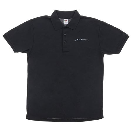 Polo Shirt E-Type Silhouette Black - Moss