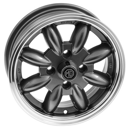 Alloy Wheel 5" x 13" Minator Aluminium Gunmetal 8 Spoke - GAC8213X