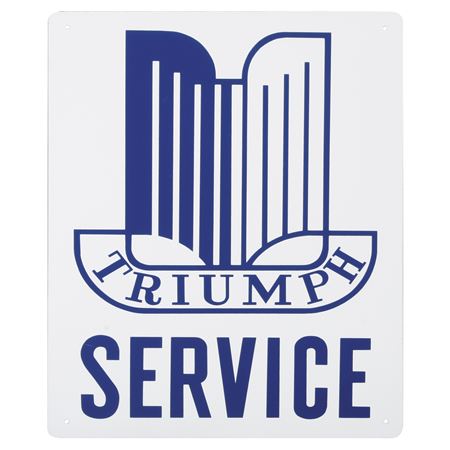 Sign - Triumph Service Shield 12" x 16" - GAC9932X
