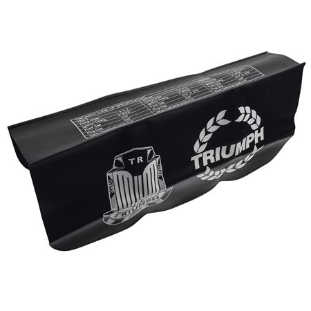 Wing Protection Cover Triumph Logo Black Single - GAC9975X