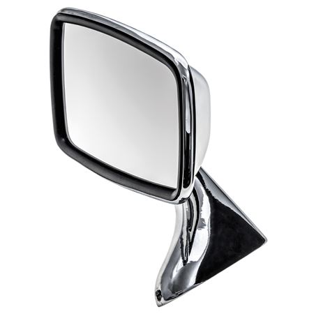 Door Mirror LH Flat Glass Stainless Steel (single) - GAM259Z