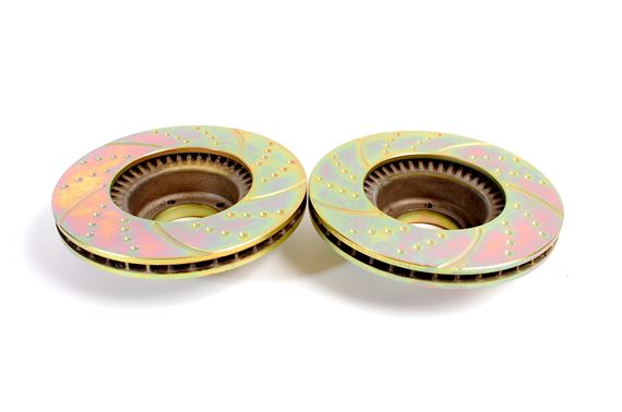 EBC Turbo Grooved Front Brake Discs - Vented Pair - SD1 - GBD804UR