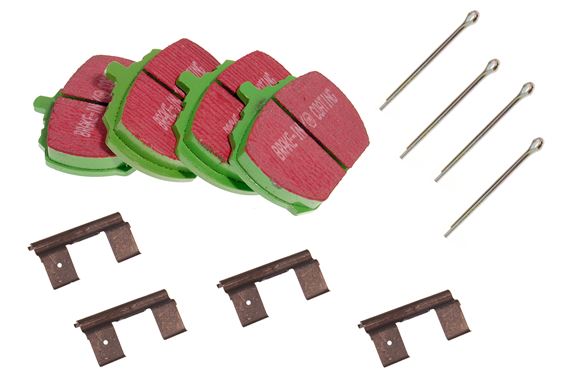 EBC Brake Pads and Fittings Kit - Green Stuff - Excludes Shims - GBP242GSK
