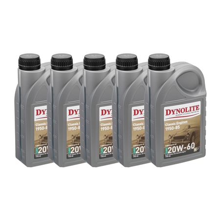 Engine Oil Classic 20W-60 5 x 1 Litre - GGL812250K - Dynolite