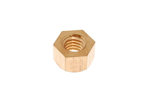 Nut - Plain Brass Manifold - 5/16 inch UNC x 1/2 inch - GHF270