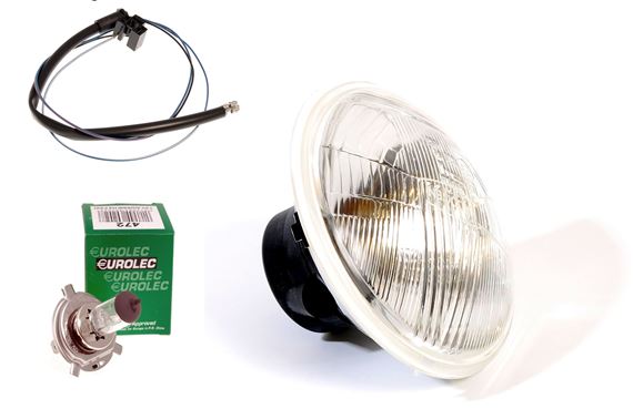 Light Unit - Halogen - Outer Dip Beam - Inc. H4 Bulb & Connector - RHD - GLU537K