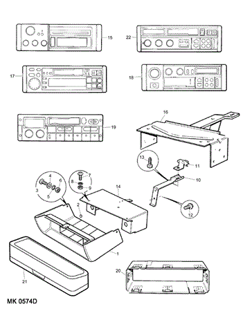 Rover Mini Radio/Cassette and Fittings