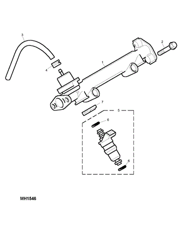 Rover Mini Fuel Rail and Injectors