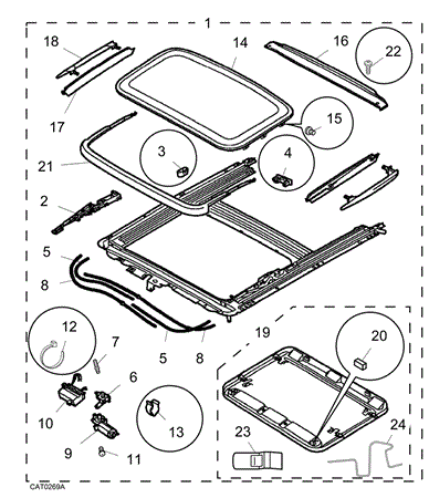 land rover discovery 2 sunroof parts