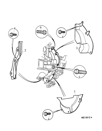 Rover 200/25/MG ZR Closure Plates, Fixings - 1100 Petrol