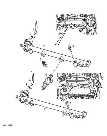 Rover 200/25/MG ZR Fuel Rail and Injectors - Petrol