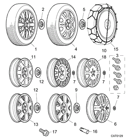 Alloy Wheel Bolt Nuts X4-17mm Head Size Rover 75 MG ZT 99-05 