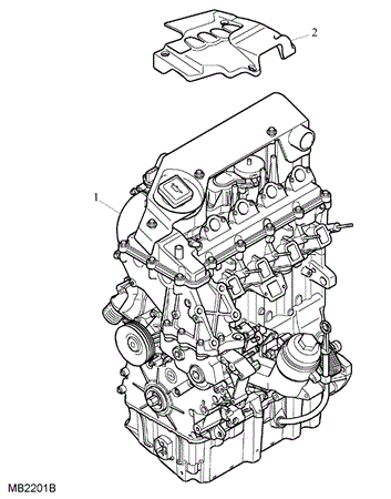 Rover 75/MG ZT Stripped Engine - 2000 Diesel 4 Cylinder BMW