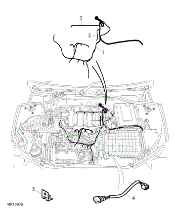 Rover 75/MG ZT Engine Harness - 2000 Petrol