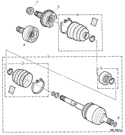 Rover 200/400 to 95 Driveshaft - 1400