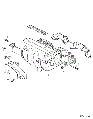 Rover 200/400 to 95 Inlet Manifold - 1600 Petrol 16V SOHC