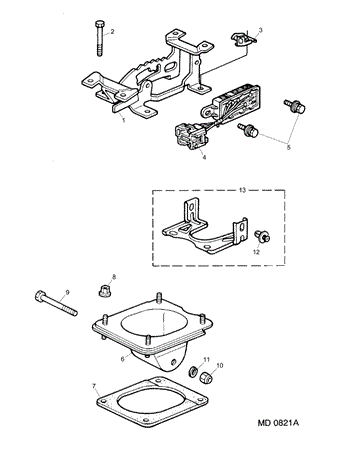 Rover 200/400 to 95 Selector Mechanism - Internal - 1600 Auto