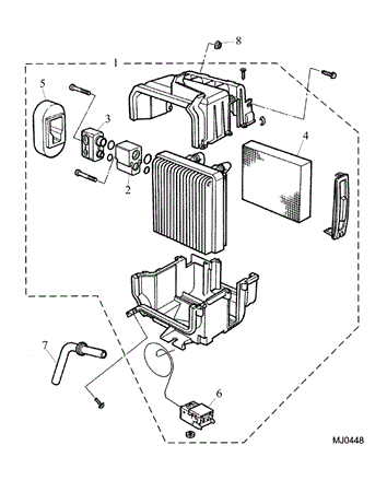 Rover 400/45/MG ZS Evaporator Manual