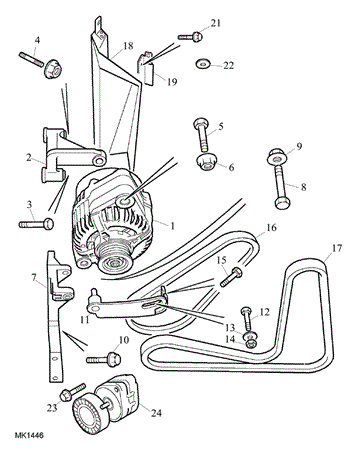 Rover 400/45/MG ZS Alternator - 1400/1600 Manual