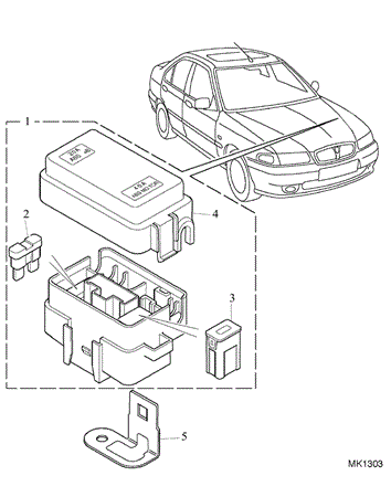 Rover 400/45/MG ZS ABS Fuse Box - 1600 Auto